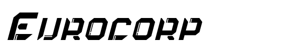 Eurocorp font preview